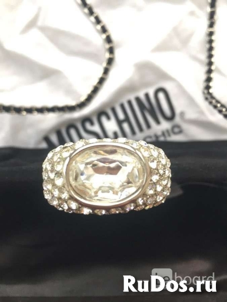 Сумка клатч новая moschino италия оригинал черная замша стразы св изображение 3