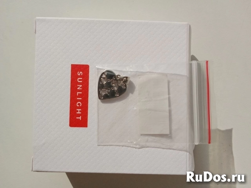 Кулон подвеска сердце новая sunlight красный лак бижутерия украше фотка