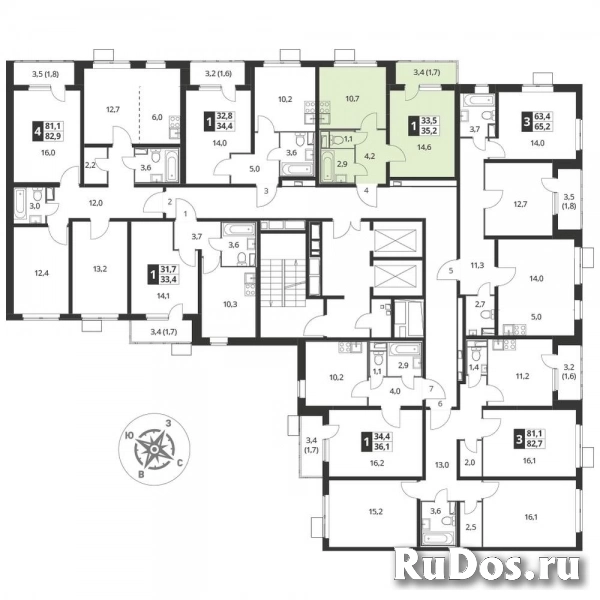 Продам 1 комнатную квартиру 35.4 м2 фотка