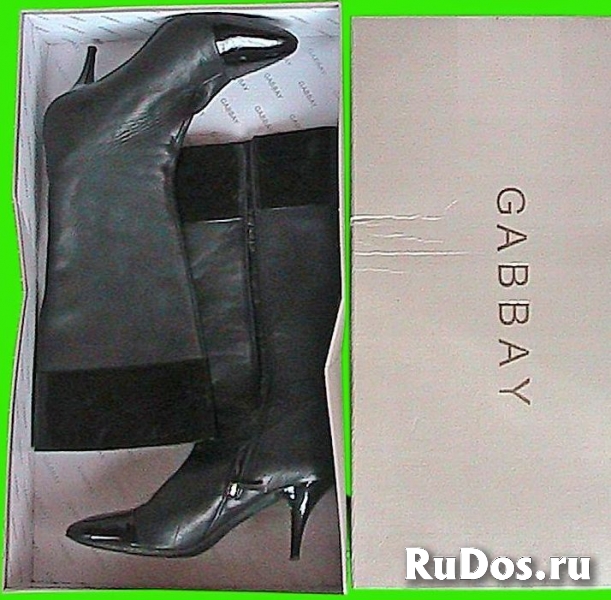 сапоги  женские, черные почти новые итальянские изображение 3