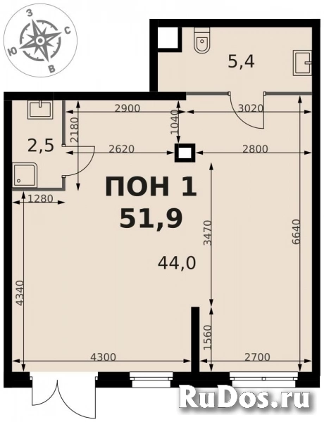 Продам коммерческую недвижимость 51.9 м2 изображение 3
