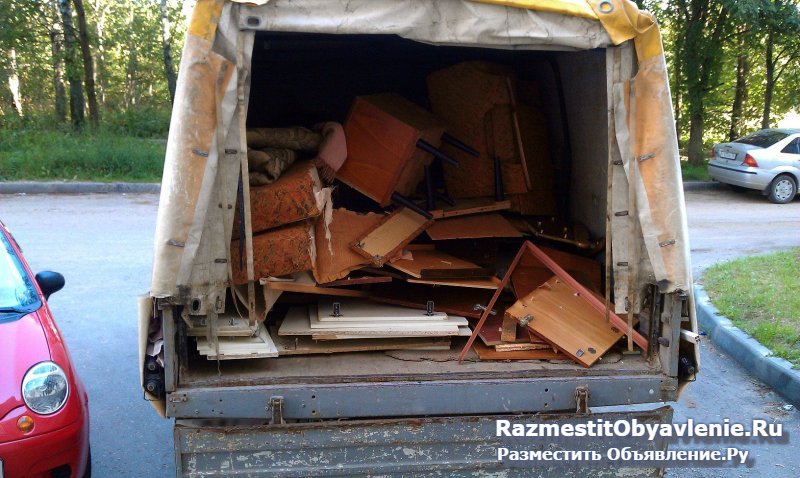 Вывоз мусора, мебели на свалку Газелью изображение 3
