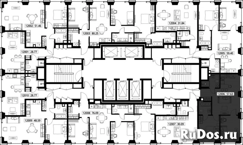 Продам 2 комнатную квартиру 57.63 м2 изображение 3