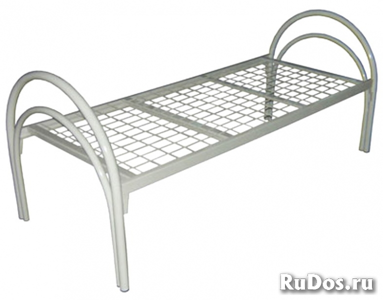 кровати двухъярусные, железные кровати изображение 3