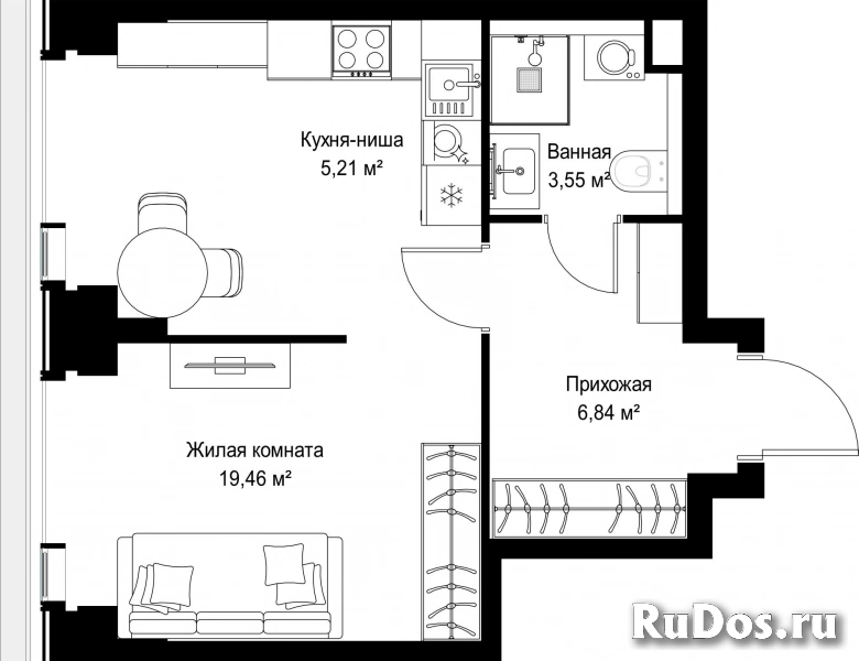Продам 1 комнатную квартиру 35.06 м2 фотка