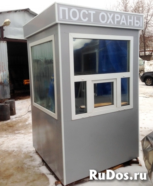 Пост охраны 1,5х1,5х2,5м, электрика, изготовление изображение 6