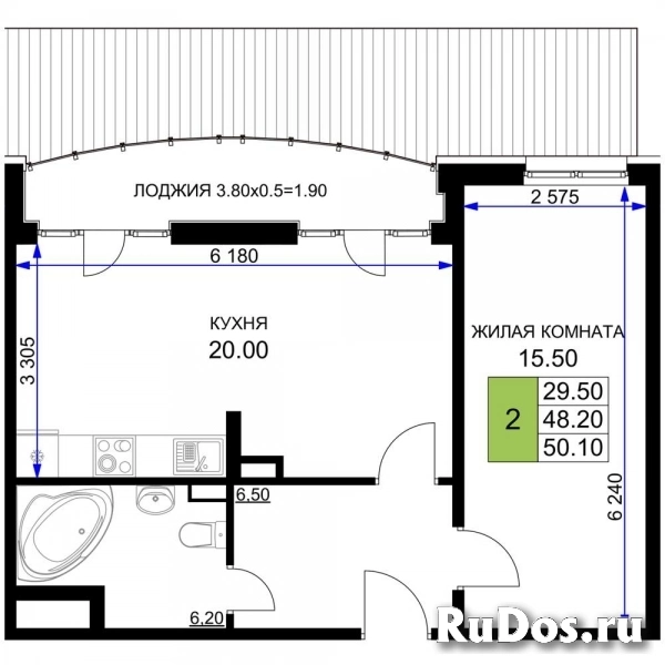 Продам 2 комнатную квартиру 49 м2 фото
