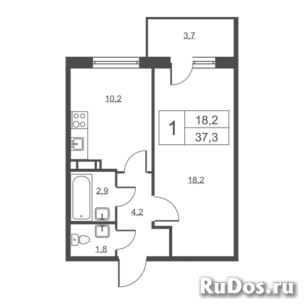 Продам 1 комнатную квартиру 37 м2 фотка