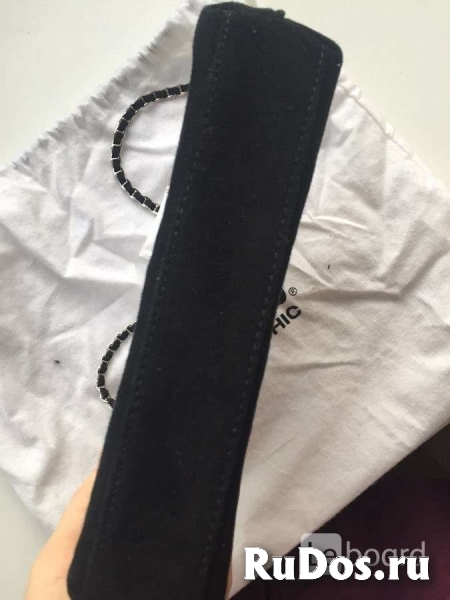 Сумка клатч новая moschino италия оригинал черная замша стразы св фотка