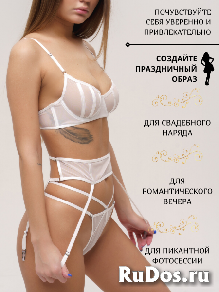Нижнее белье женское сексуальное эротическое комплект лифчик трус изображение 8