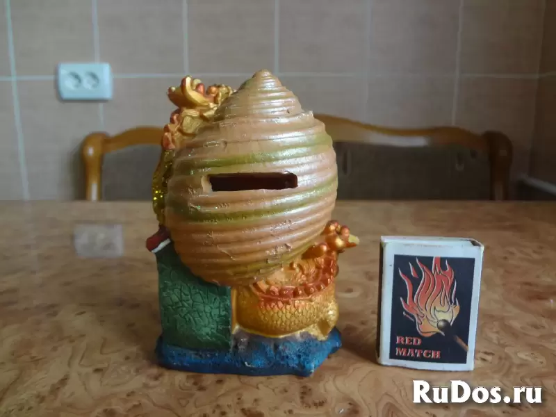 Копилка Дракон из полимерной глины изображение 3