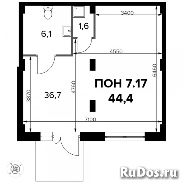 Продам коммерческую недвижимость 44.4 м2 изображение 3