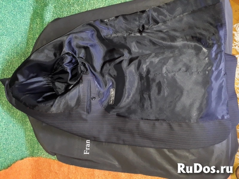 Мужской классический костюм черный изображение 5