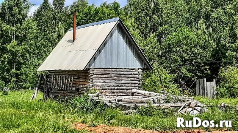 Бревенчатый домик с банькой на участке 15 соток ИЖС изображение 3