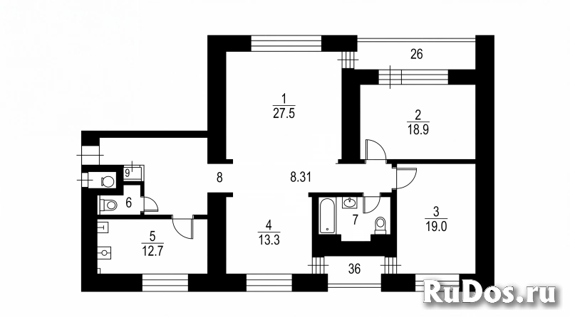 Продам 4 комнатную квартиру 126 м2 изображение 4