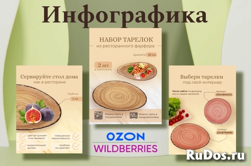 Инфографика для маркетплейсов фото