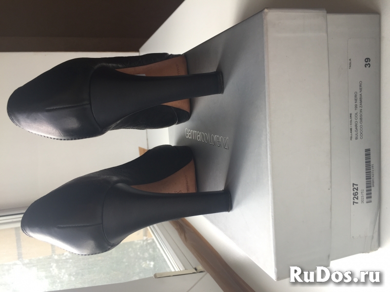 Туфли gianmarco lorenzi италия 39 размер кожа черные платформа 1с изображение 3