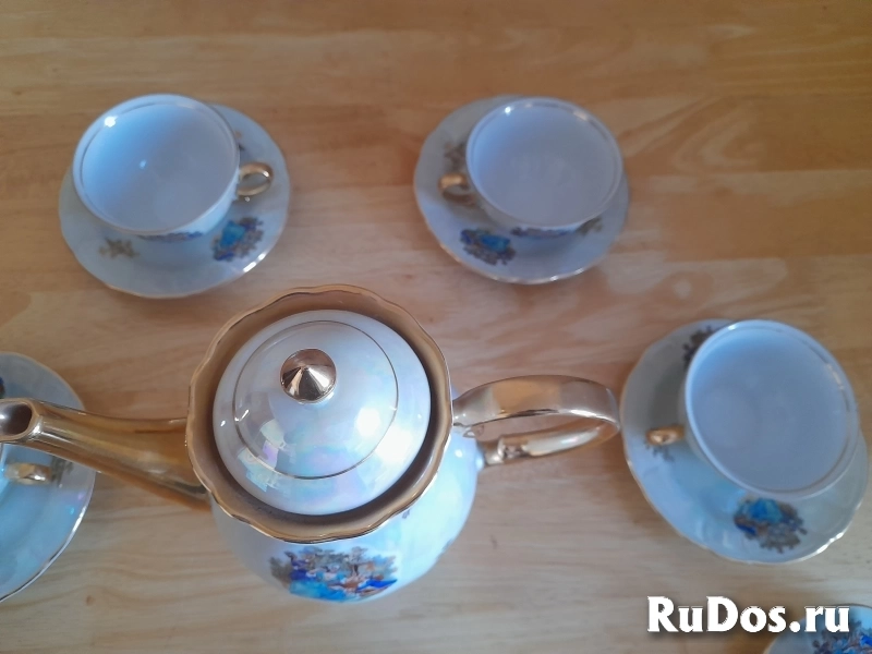 Сервис  Чайно - кофейный  Мадонна Тitоv Vеlеs Jugороrсеlаn Югославия.   . изображение 4