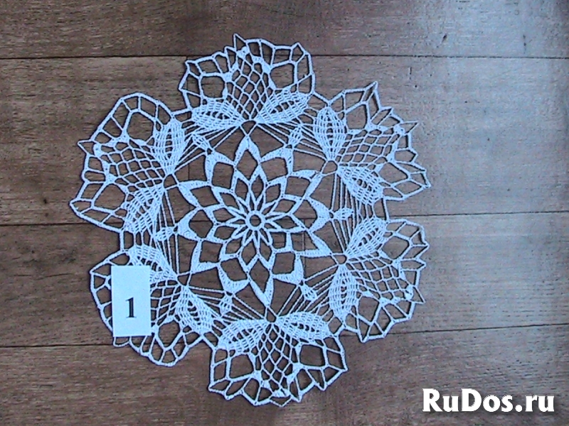 Cалфетки ажурные, связанные из ниток изображение 3