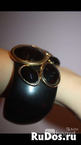 Браслет новый черный камни стразы swarovski сваровски кристаллы м фотка