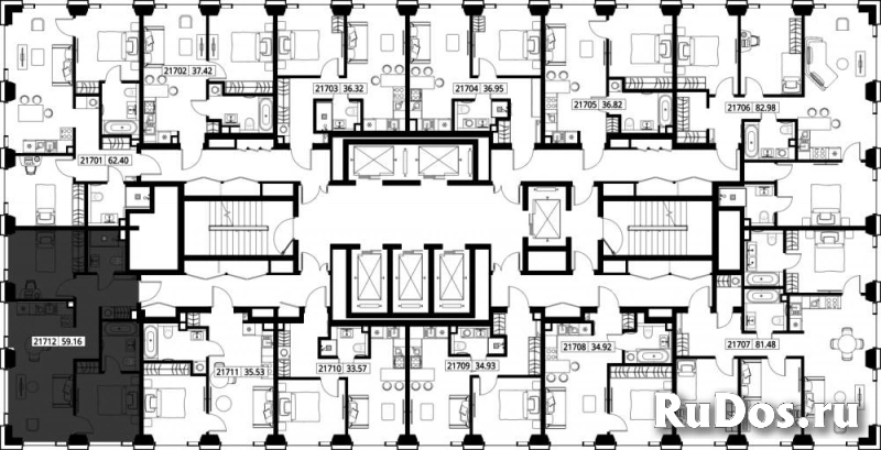 Продам 2 комнатную квартиру 59.16 м2 изображение 3