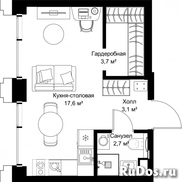 Продам 1 комнатную квартиру 27.1 м2 фотка