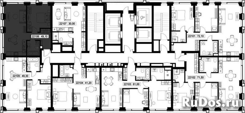 Продам 1 комнатную квартиру 49.1 м2 изображение 3
