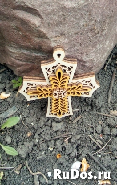 Крест декоративный на присоске изображение 3