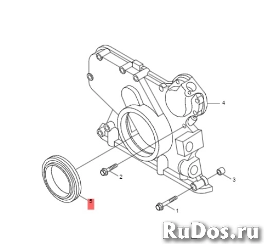 (4890832) Сальник коленвала Cummins ISF3.8 изображение 3