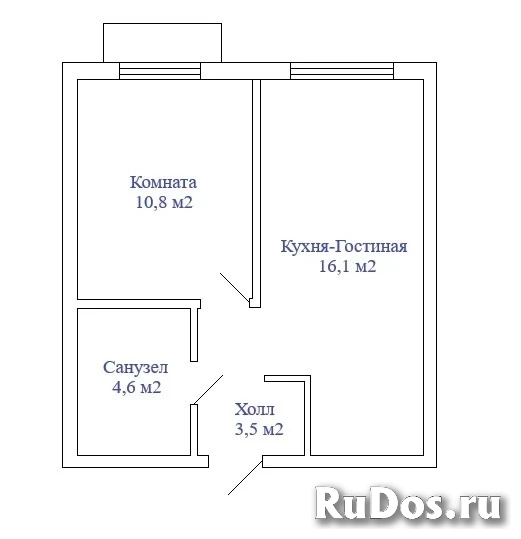 Продам 2 комнатную квартиру 35.2 м2 изображение 3