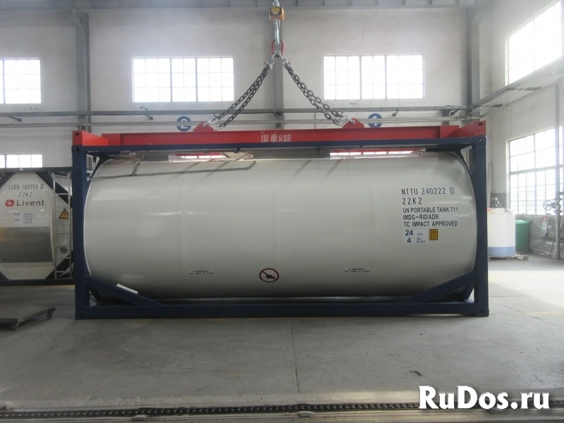 Танк-контейнер тип Т11 объём 24м3 для перевозки кислоты, новый. изображение 7
