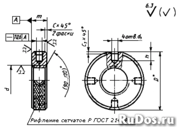 Гайки круглые по гост 8381-73, 13040-67, 15511-70 фото