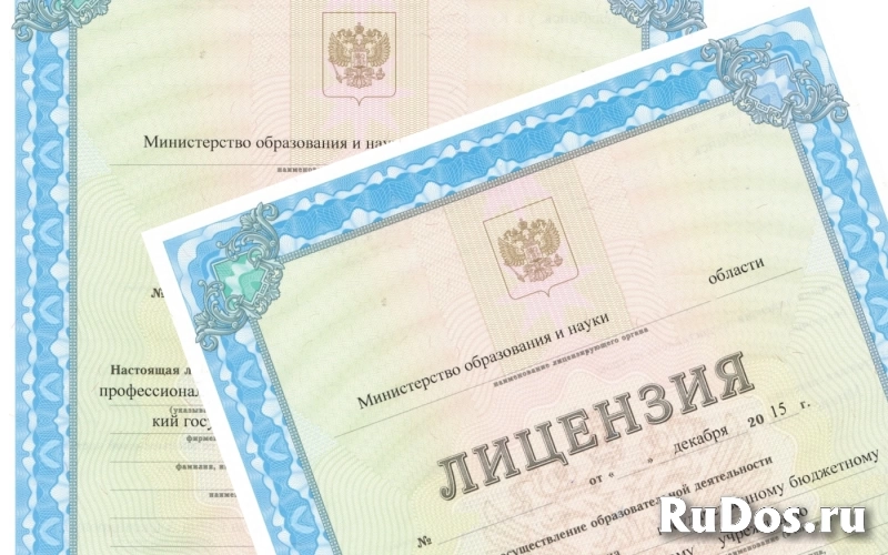 Образовательная лицензия. Помощь в получении фото