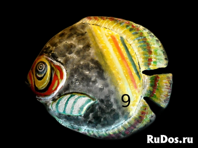 барельеф «Абстрактные рыбки» изображение 3