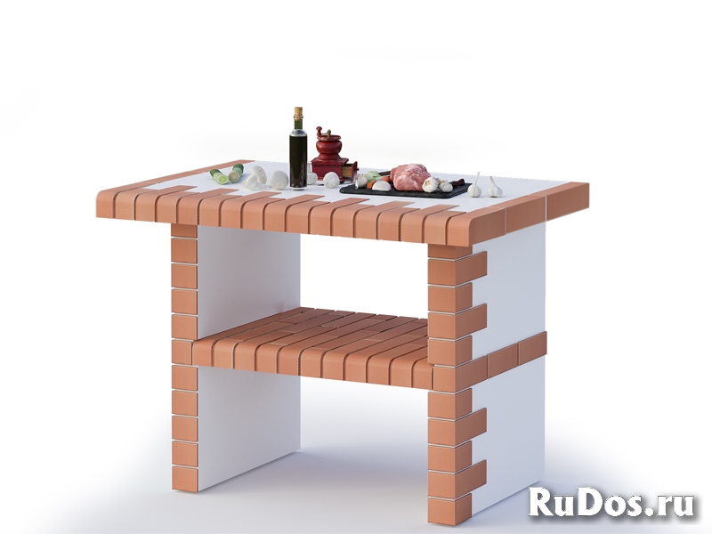 Печь с мангалом и барбекю изображение 3