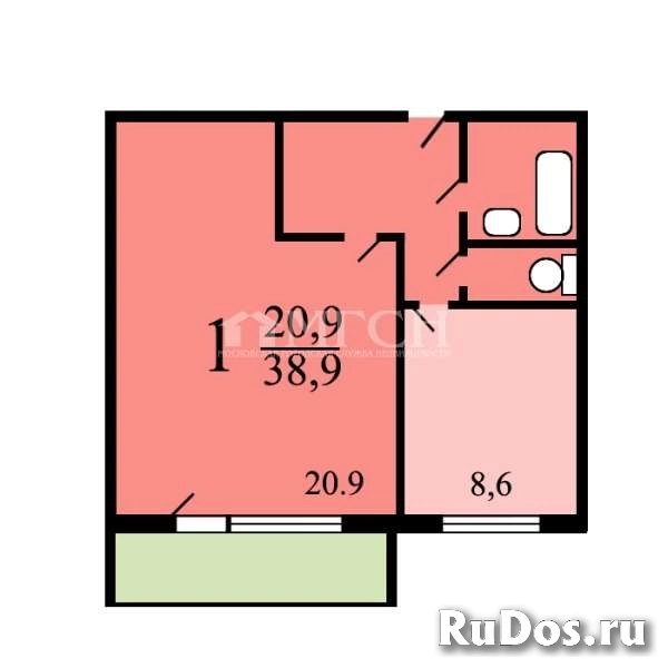 Продам 1 комнатную квартиру 38.8 м2 изображение 3