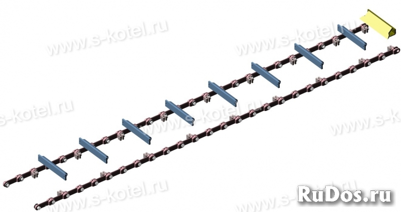 Полотно скребковое питателя сырого угля ПС, ПСУ черт. 3.179.80-0- фотка