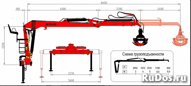 Лесовоз МАЗ 6303А8 1328 с гидроманипулятором изображение 6