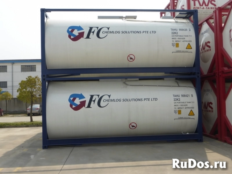 Танк-контейнер тип Т11 объём 24м3 для перевозки жидких удобрений, новый. изображение 9