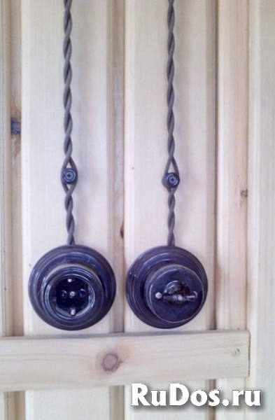 Электропроводка в ретро стиле фото