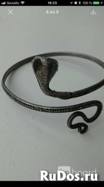 Браслет на руку кобра змея клеопатра бижутерия украшения топ мета фото