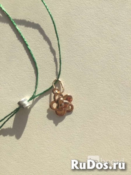 Кулон подвеска цветок новая позолота серебро Адамас украшени фото