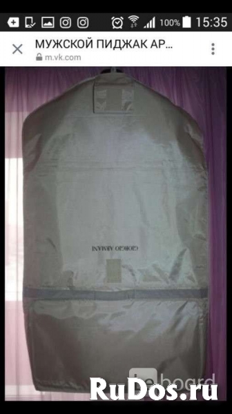 Пиджак мужской armani 48 l черный велюр бархат чехол классика кос изображение 3