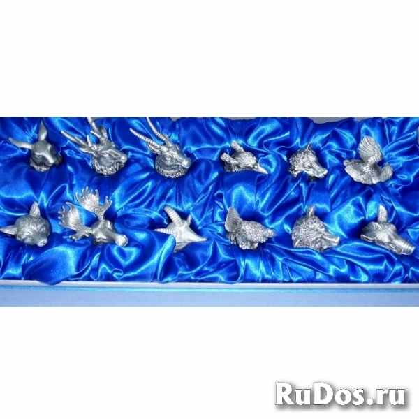 Стопки перевертыши 12 шт. Набор Дружная охота фото