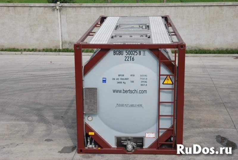 Танк-контейнер объём 26м3 тип Т11 с утеплителем и обогревом, для перевозки жидкостей изображение 8