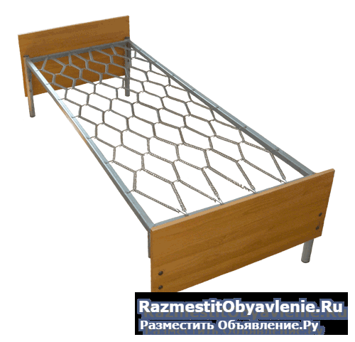 Одноярусные кровати металлические эконом класса изображение 5