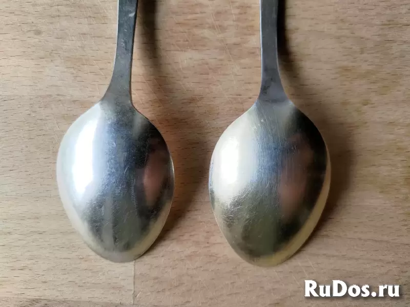 Ложки десертные СССР мельхиор МНЦ 15-20 изображение 6
