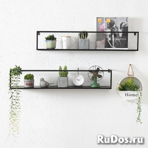 Полка для цветов  Лофт металлическая изображение 5