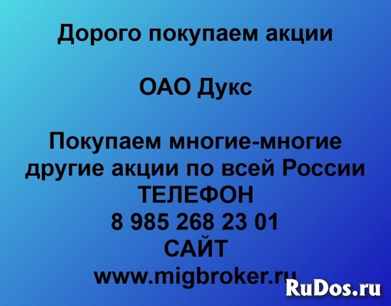 Продать акции «Дукс» по выгодной цене! фото