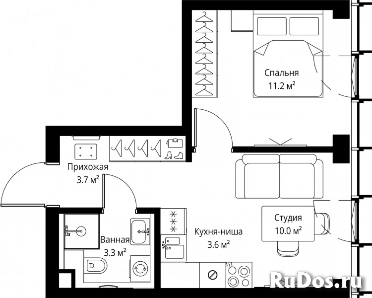 Продам 1 комнатную квартиру 31.8 м2 фотка